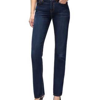 Re/Done The Slim Cig Mid Rise Jeans in Dark Lady Blue
