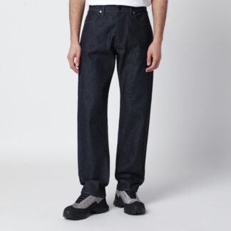 Regular straight jeans in raw indigo denim