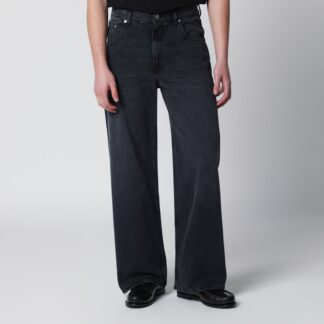 Relaxed Cut washed black jeans