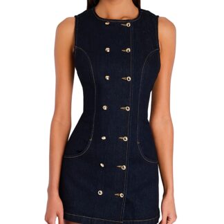Retrofete Hanna Denim Mini Dress