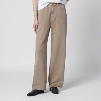 Sand beige relaxed jeans