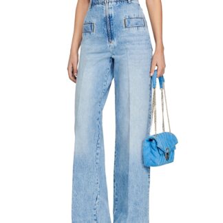 Sando Oslo High Rise Wide Leg Jeans in Blue Jean