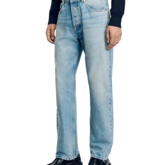 Sandro Stonewashed Jeans in Light Blue