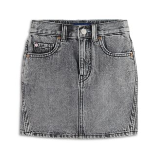 Scotch & Soda Girls' Denim Miniskirt in Medium Grey - Little Kid, Big Kid