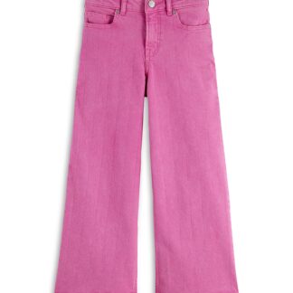 Scotch & Soda Girls' The Wave Wide Leg Jeans in Dark Pink - Little Kid, Big Kid