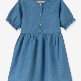 Short denim dress stone