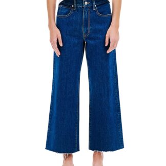 Slvrlake Grace Crop High Rise Wide Leg Jeans in Revolution