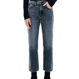 Slvrlake London Crop High Rise Straight Jeans in Many Moons