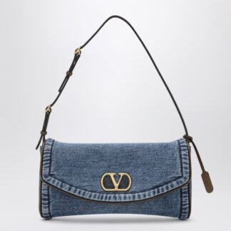 Small DeVain denim shoulder bag