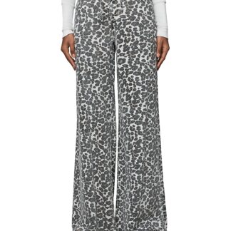 Splendid Lounge Denim Leopard Print Pants