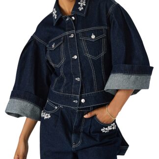 Steve Madden Dorothy Wide Sleeve Denim Jacket