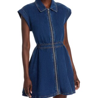 Steve Madden Tucker Fit-and-Flare Denim Dress
