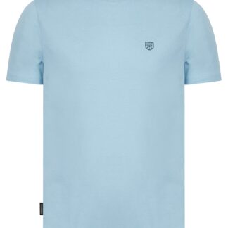 T-Shirts Westport Cotton Jersey Crew Neck Ringer T-Shirt in Cashmere Blue - Kensington Eastside / S - Tokyo Laundry
