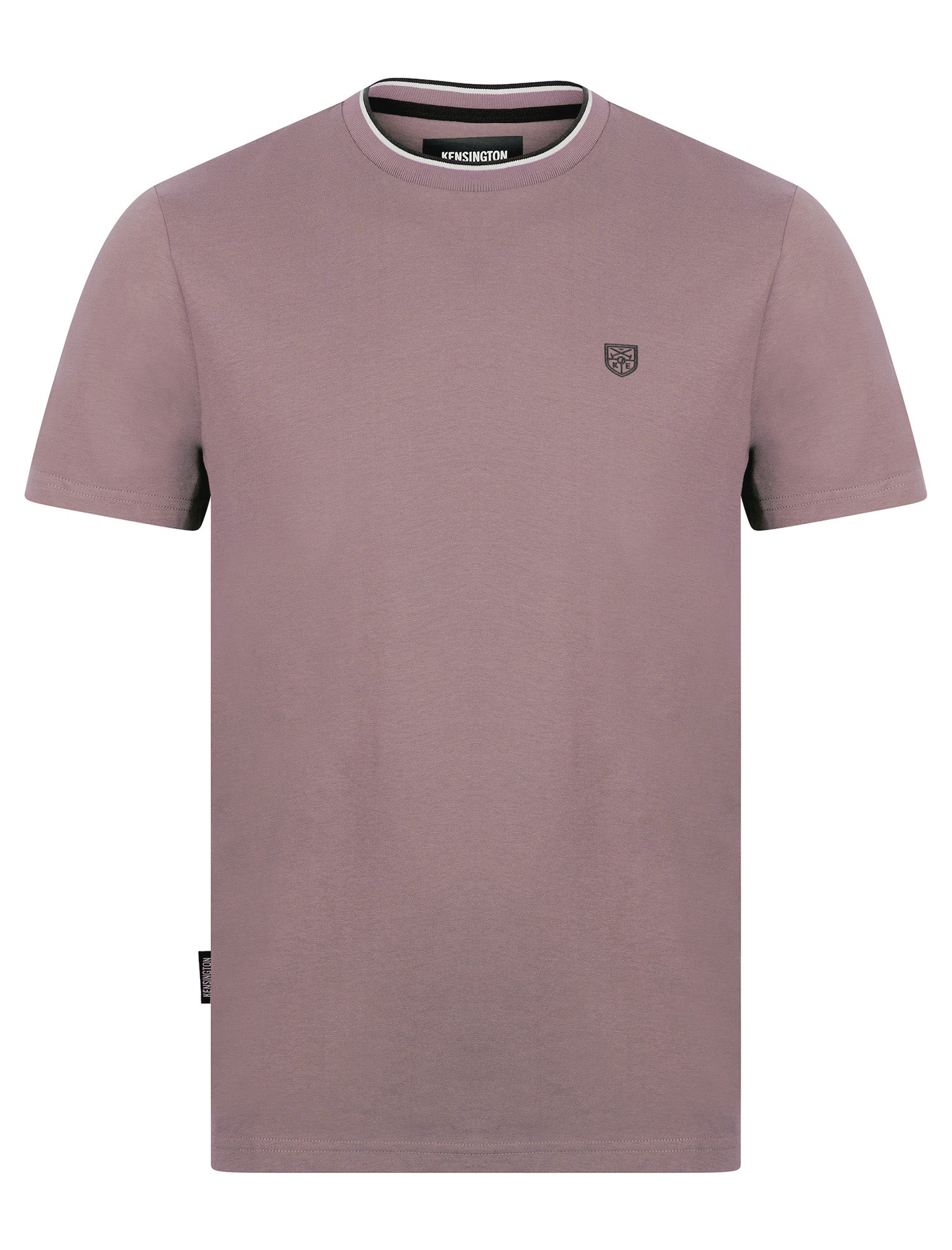 T-Shirts Westport Cotton Jersey Crew Neck Ringer T-Shirt in Deauville Mauve - Kensington Eastside / S - Tokyo Laundry