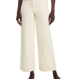 Toccin Blaire Weekend High Rise Wide Leg Jeans in Ivory