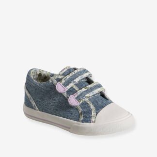 Touch-Fastening Trainers for Girls, Designed for Autonomy denim blue