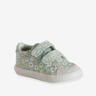 Touch-Fastening Trainers in Canvas for Baby Girls green light all over printed