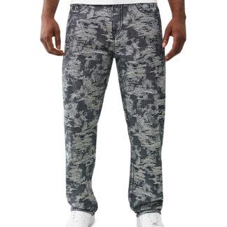 True Religion Jacquard Bobby Super Baggy Jeans in Midnight Rain