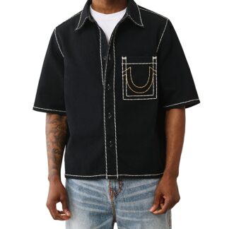True Religion Super T Oversized Fit Denim Shirt