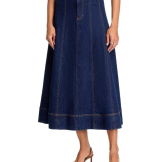 Veronica Beard Alix Circle Denim Skirt