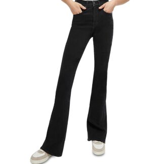 Veronica Beard Beverly High Rise Flare Jeans in Washed Onyx