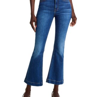 Veronica Beard Carson Kick Flare Jeans in Bright Blue