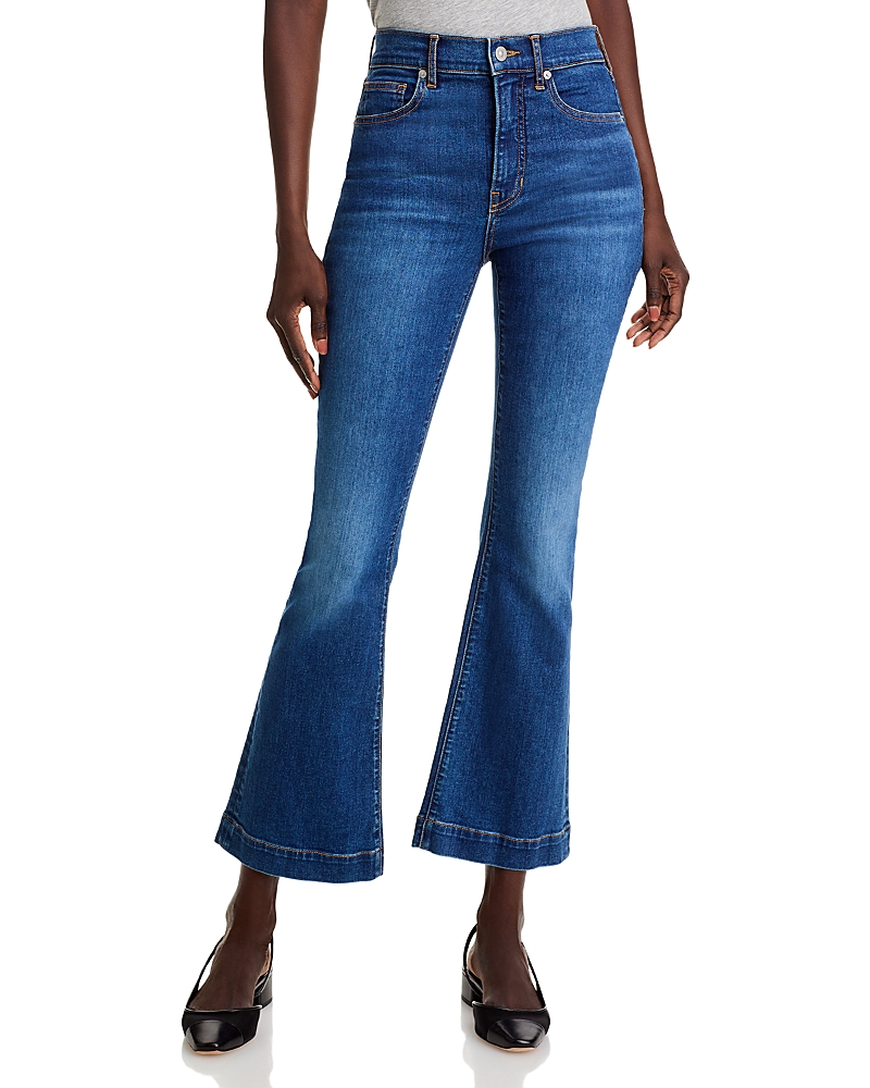 Veronica Beard Carson Kick Flare Jeans in Bright Blue