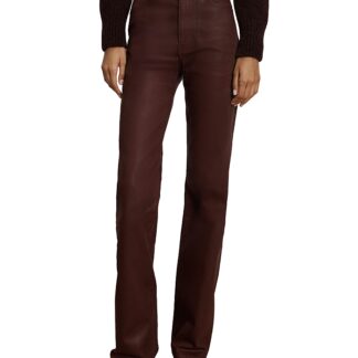 Veronica Beard Crosbie High Rise Wide Leg Jeans in Raisin