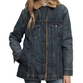 Veronica Beard Donna Sherpa Lined Denim Jacket