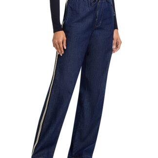Veronica Beard Taylor High Rise Wide Leg Jeans in Indigo Rinse