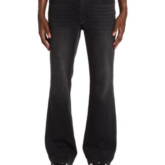 Versace Jeans Couture Straight Slouchy Fit Jeans in Black