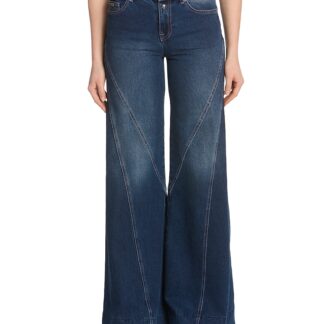Versace Jeans Couture Wide Leg Jeans in Indigo