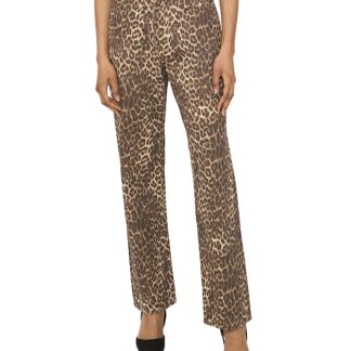Vince Camuto Mid Rise Printed Jeans in Khaki Haze