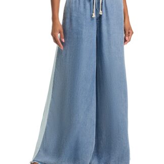 Vintage Havana Contrast Taping Chambray Pants