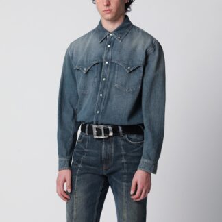 Vintage blue denim shirt