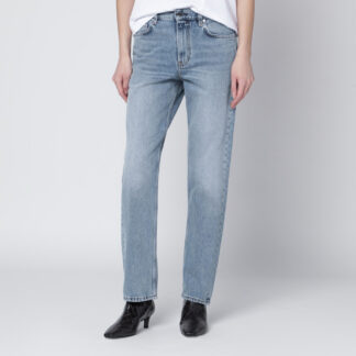 Washed-effect jeans in organic denim