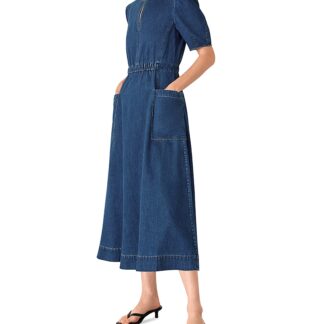 Whistles Denim Midi Dress