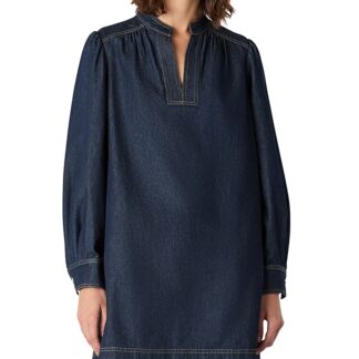 Whistles Denim Shift Mini Dress