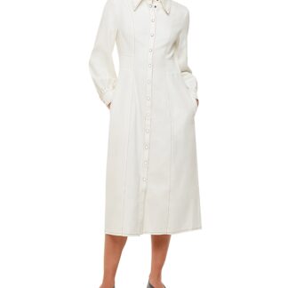 Whistles Harlowe Denim Midi Dress