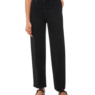 Whistles High Waist Barrel Jeans in Black