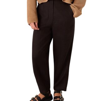 Whistles Petites Authentic Barrel Leg Jeans in Black