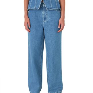 Whistles Relaxed Straight Leg Jeans in Denim