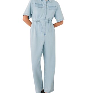 Whistles Short Sleeve Utility Jumpsuit