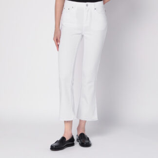 White Clar bootcut jeans