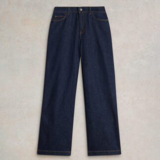 White Stuff Ayla Organic Wide Leg Jeans - Dark Denim