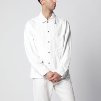 White denim shirt jacket