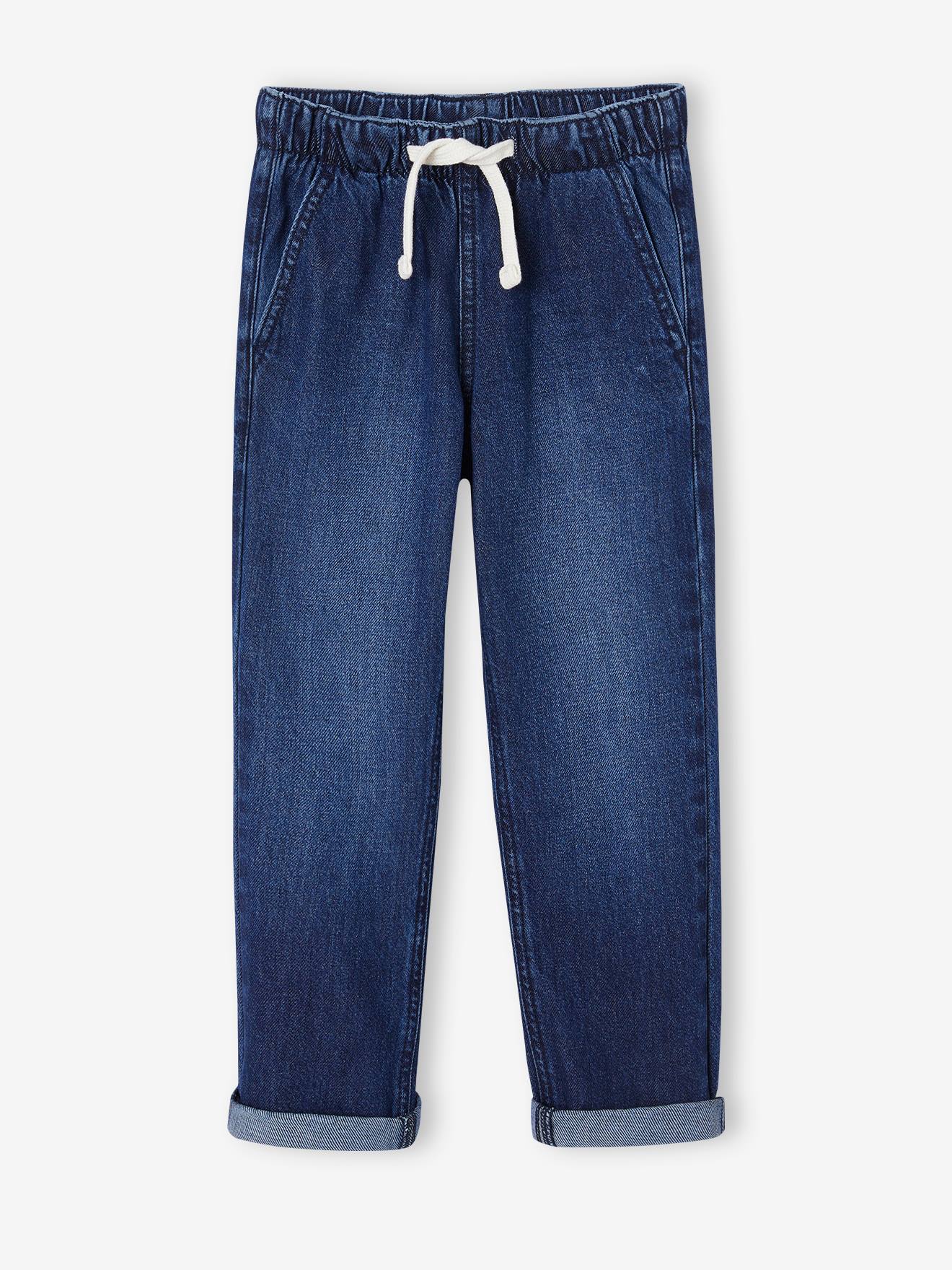 Wide Easy to Slip On Jeans for Boys brut denim