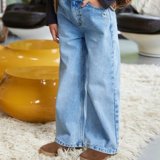 Wide Leg Jeans for Girls stone