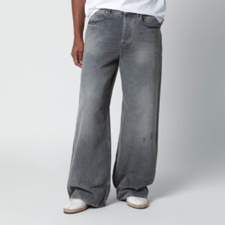 Wide grey washed jeans