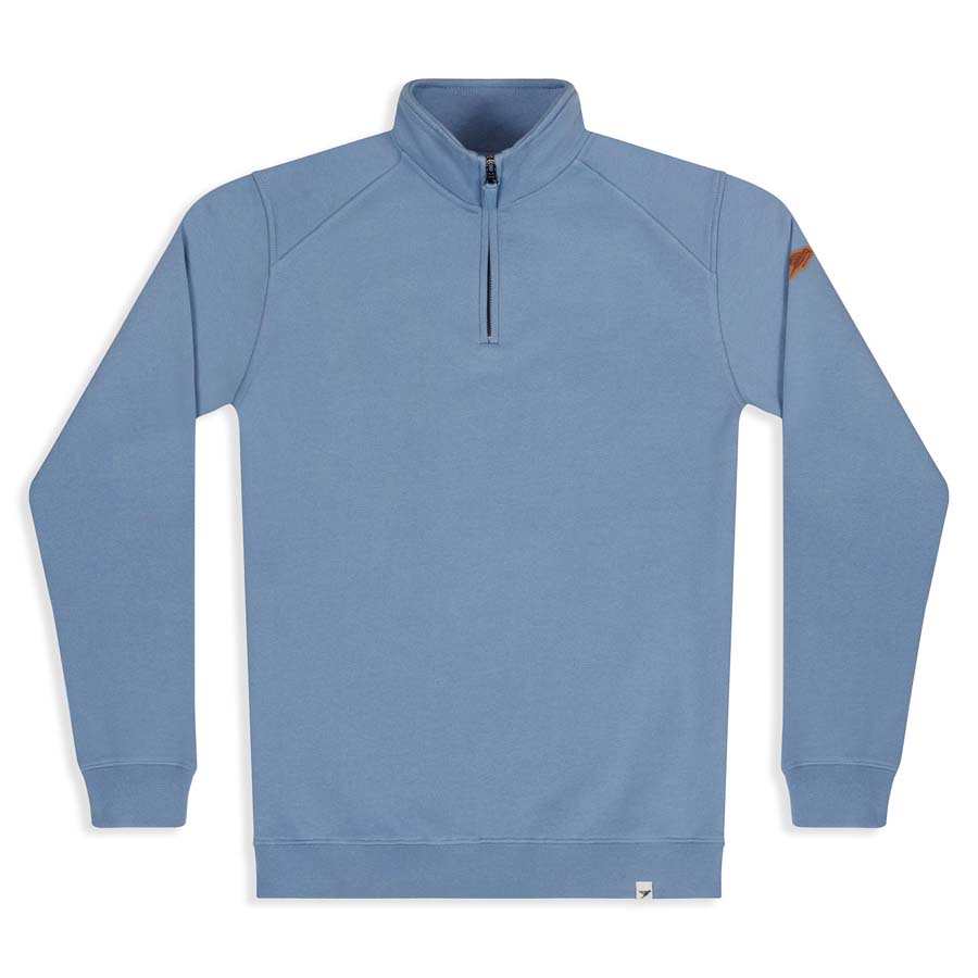 Women's Erin Quarter Zip Sweatshirt - Faded Denim